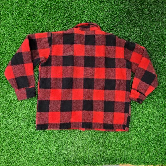 Vintage 70s Wool Hunting Jacket Women M/L 24x26 Baggy Oversized USA - Picture 6 of 12